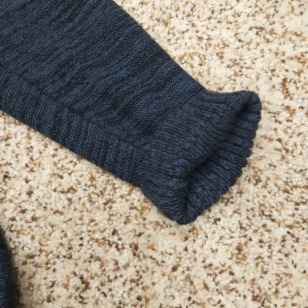 3308 Size Large Acrylic Navy Knit Cardigan. - Picture 2 of 5